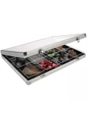 VITRINE ALU : 12 CASES (87 x 90 x 40 mm) - SAFE®