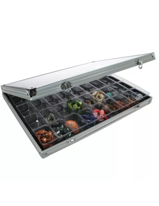VITRINE ALU : 45 CASES (36 x 49 x 40 mm) - SAFE®