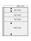 FEUILLES GARANT 7241 : 4 BANDES (FOND NOIR - PAR 5) - SAFE®