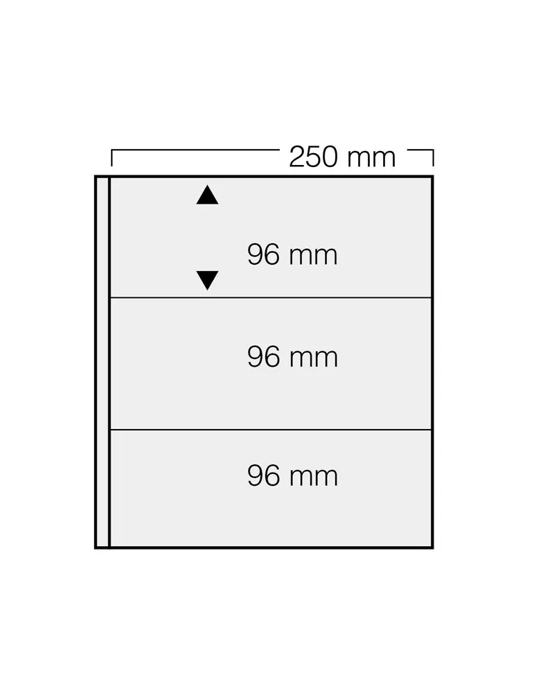 FEUILLES GARANT 733 : 3 BANDES (FOND NOIR - PAR 5) - SAFE®