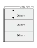 FEUILLES GARANT 733 : 3 BANDES (FOND NOIR - PAR 5) - SAFE®