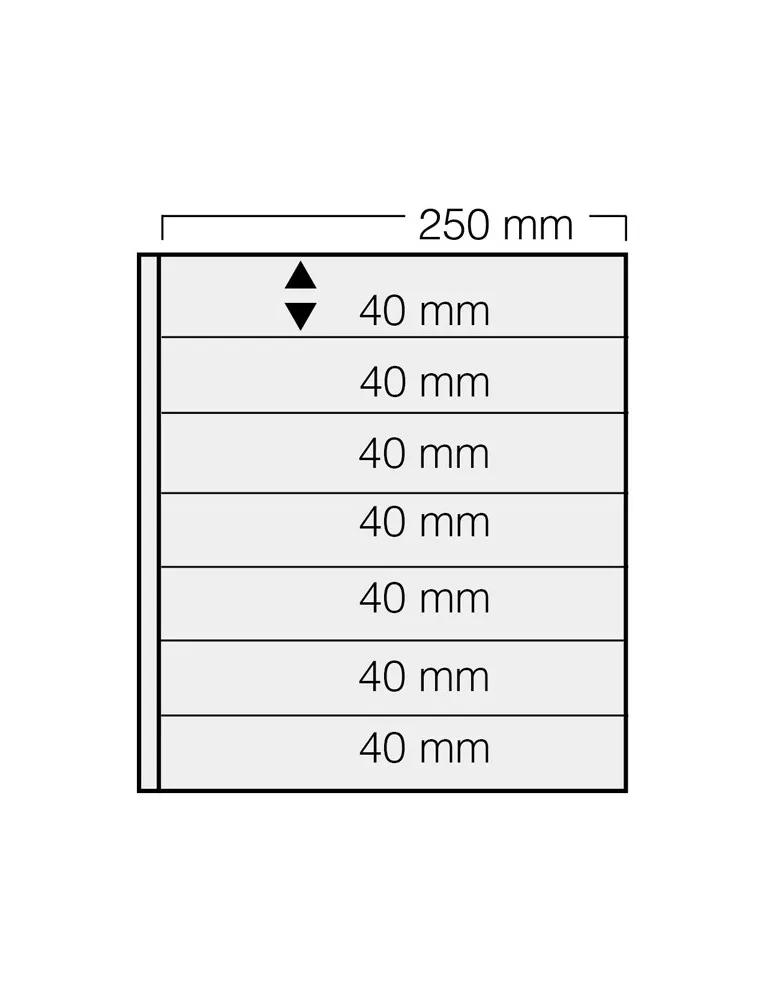 FEUILLES GARANT 737 : 7 BANDES (FOND NOIR - PAR 5) - SAFE®
