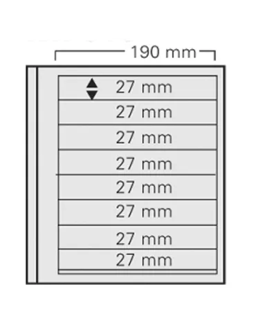 FEUILLES SPECIAL DUAL 618 : 8 BANDES (FOND TRANSPARENT - PAR 5) - SAFE®