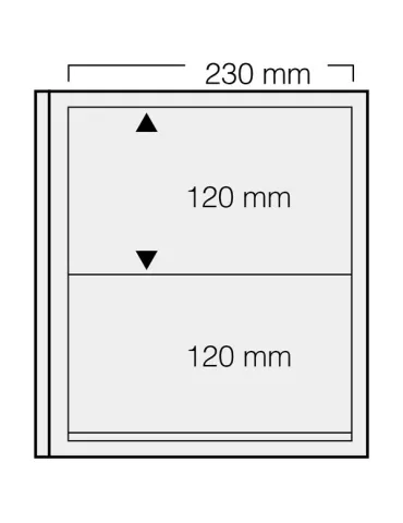 FEUILLES SPECIAL DUAL 532 : 2 BANDES/120x230 mm/ (FOND TRANSPARENT - PAR 5) - SAFE®