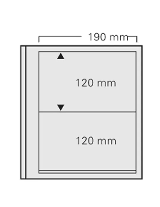 FEUILLES SPECIAL DUAL 612 : 2 BANDES/120x190 mm/ (FOND TRANSPARENT - PAR 5) - SAFE®