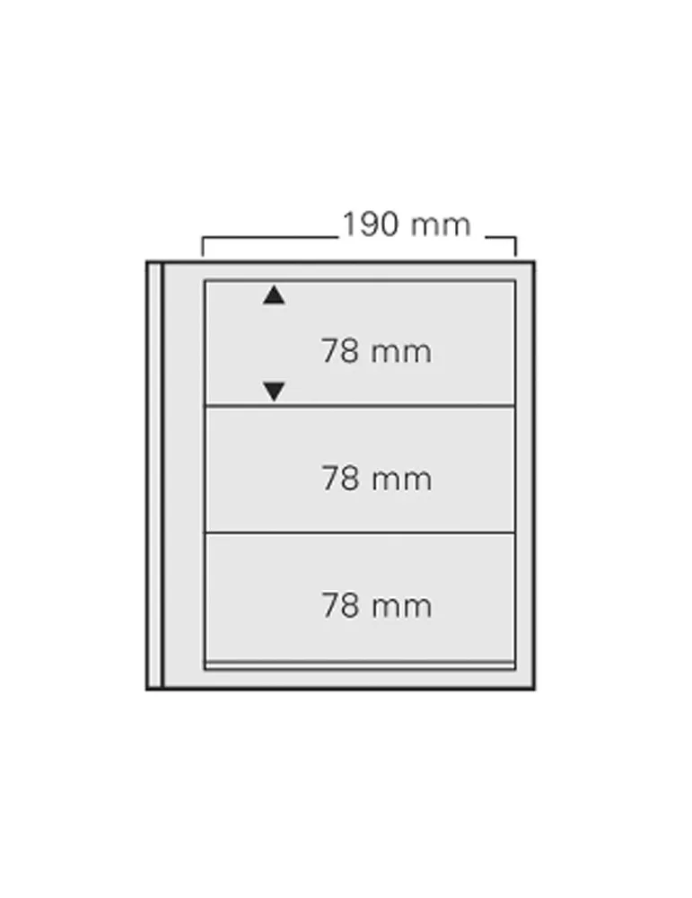 FEUILLES SPECIAL DUAL 613 : 3 BANDES (FOND TRANSPARENT - PAR 5) - SAFE®