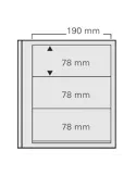 FEUILLES SPECIAL DUAL 613 : 3 BANDES (FOND TRANSPARENT - PAR 5) - SAFE®