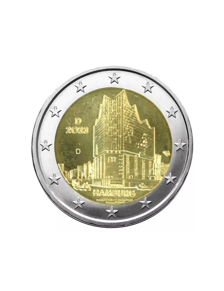 2 EURO COMMEMORATIVE 2023 : ALLEMAGNE (Présidence de Hambourg au Bundesrat)