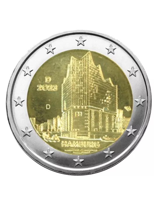2 EURO COMMEMORATIVE 2023 : ALLEMAGNE (Présidence de Hambourg au Bundesrat)