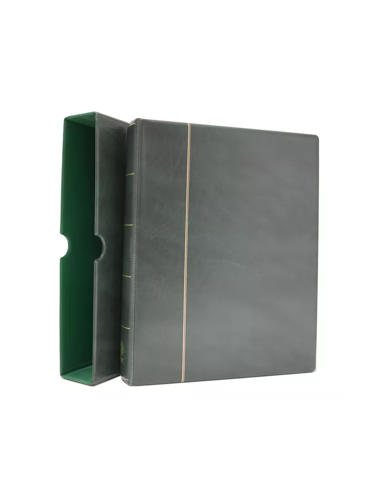 Album INITIA : étui + reliure (Classeur à anneaux pour timbres)