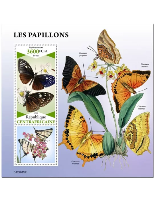 n° 1968 - Timbre CENTRAFRIQUE Blocs et feuillets