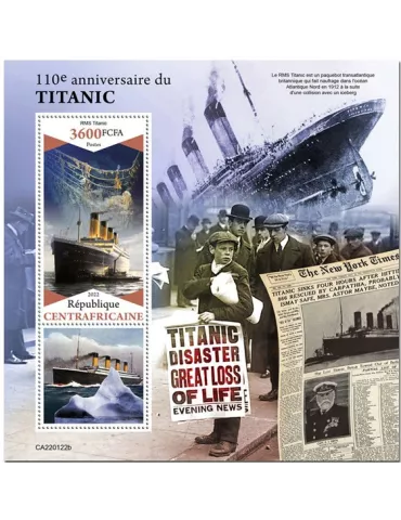 n° 1980 - Timbre CENTRAFRIQUE Blocs et feuillets