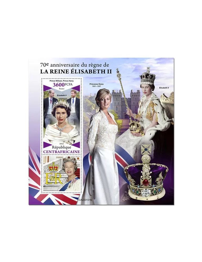 n° 1989 - Timbre CENTRAFRIQUE Blocs et feuillets