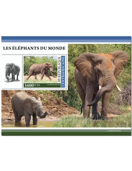 n° 2010 - Timbre CENTRAFRIQUE Blocs et feuillets