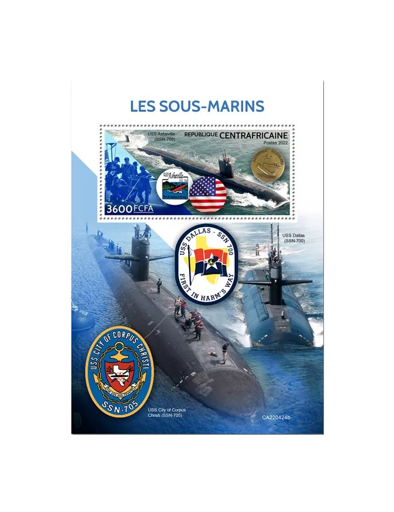 n° 2101 - Timbre CENTRAFRIQUE Blocs et feuillets