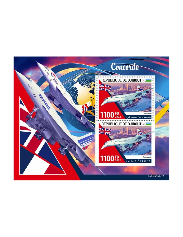 n° 899 - Timbre DJIBOUTI Blocs et feuillets