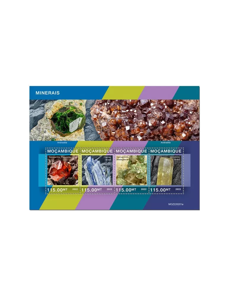 n° 9552/9555 - Timbre MOZAMBIQUE Poste