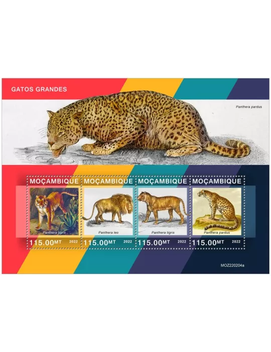 n° 9564/9567 - Timbre MOZAMBIQUE Poste