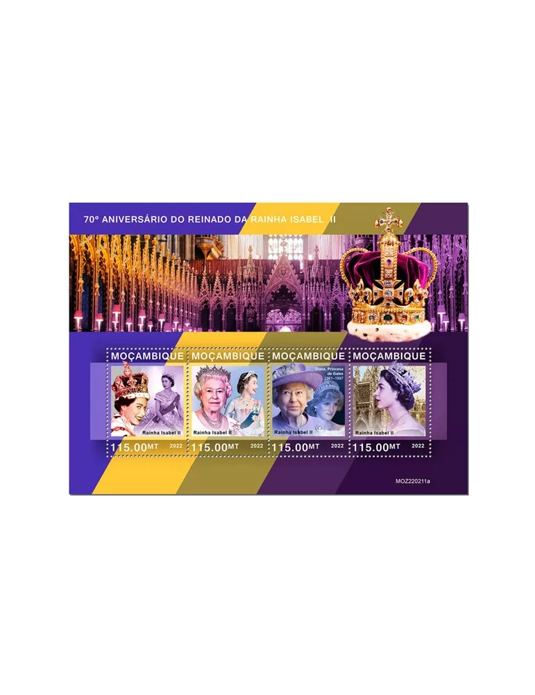 n° 9592/9595 - Timbre MOZAMBIQUE Poste