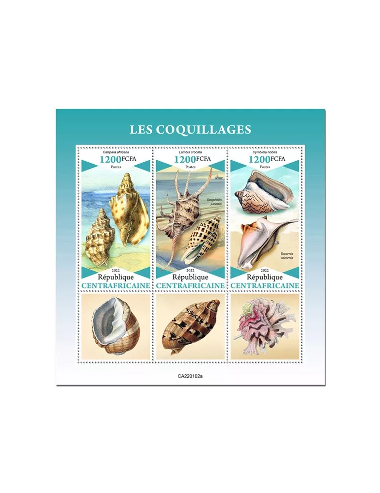 n° 8793/8795 - Timbre CENTRAFRIQUE Poste