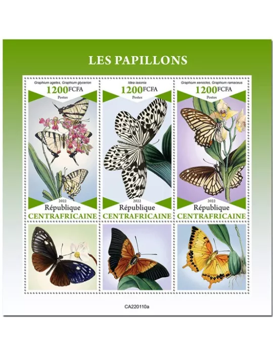 n° 8817/8819 - Timbre CENTRAFRIQUE Poste