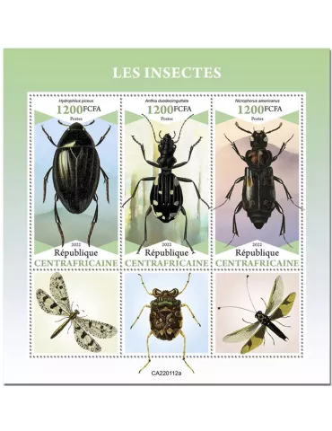 n° 8823/8825 - Timbre CENTRAFRIQUE Poste