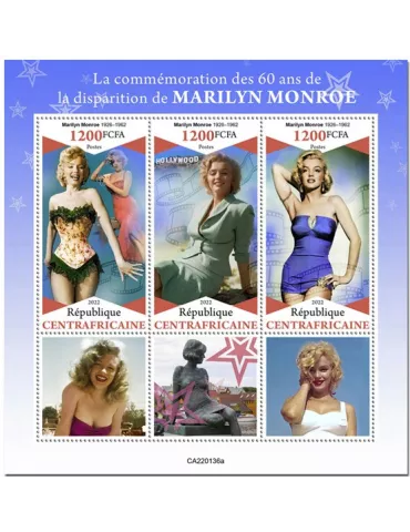 n° 8895/8897 - Timbre CENTRAFRIQUE Poste