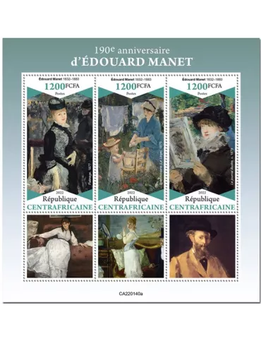 n° 8907/8909 - Timbre CENTRAFRIQUE Poste