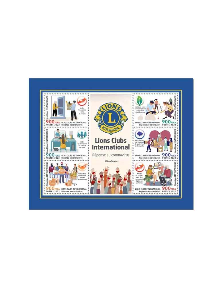 n° 8916/8921 - Timbre CENTRAFRIQUE Poste