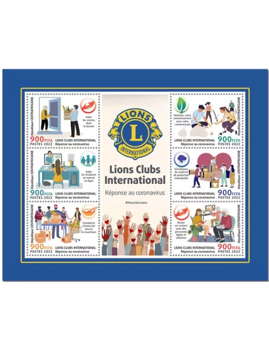 n° 8916/8921 - Timbre CENTRAFRIQUE Poste