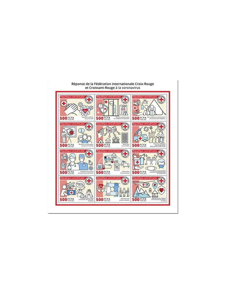 n° 8922/8933 - Timbre CENTRAFRIQUE Poste