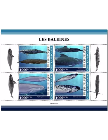 n° 8966/8969 - Timbre CENTRAFRIQUE Poste