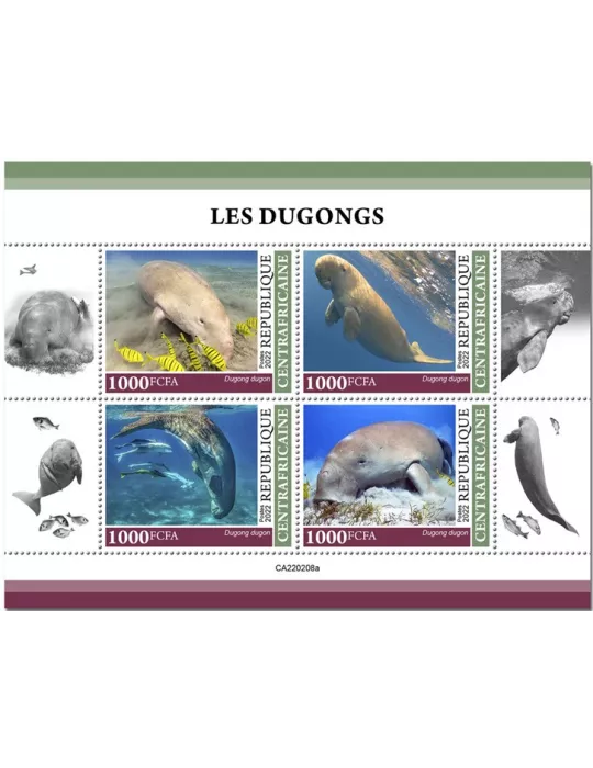 n° 8970/8973 - Timbre CENTRAFRIQUE Poste