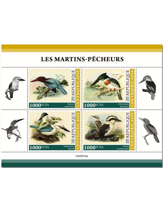 n° 9001/9004 - Timbre CENTRAFRIQUE Poste