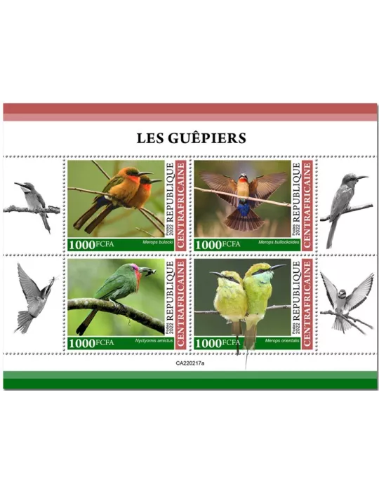 n° 9005/9008 - Timbre CENTRAFRIQUE Poste