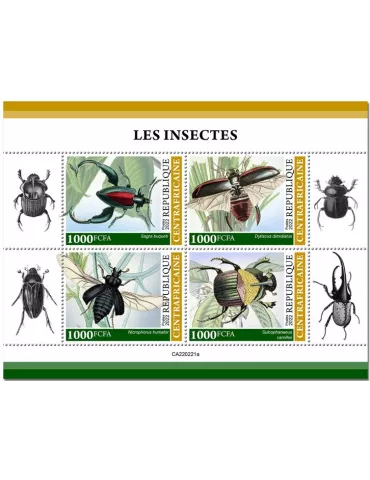n° 9021/9024 - Timbre CENTRAFRIQUE Poste
