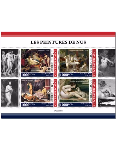n° 9041/9044 - Timbre CENTRAFRIQUE Poste