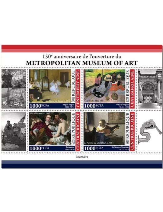 n° 9045/9048 - Timbre CENTRAFRIQUE Poste