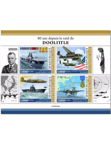 n° 9053/9056 - Timbre CENTRAFRIQUE Poste