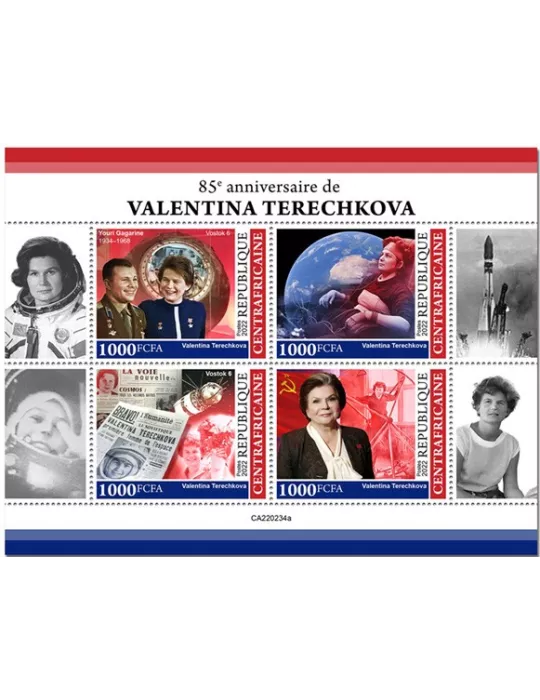 n° 9073/9076 - Timbre CENTRAFRIQUE Poste