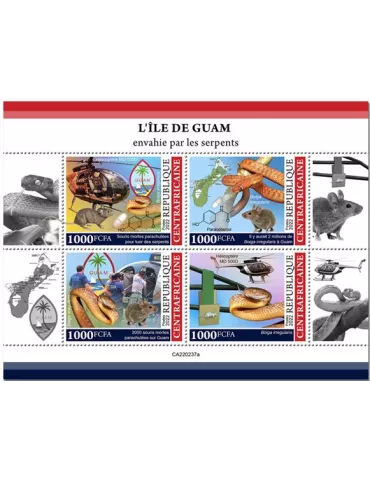 n° 9085/9088 - Timbre CENTRAFRIQUE Poste