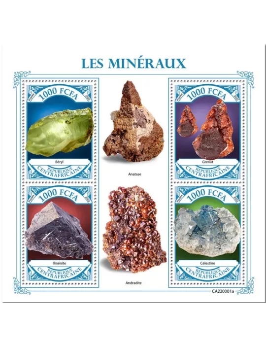 n° 9101/9104 - Timbre CENTRAFRIQUE Poste