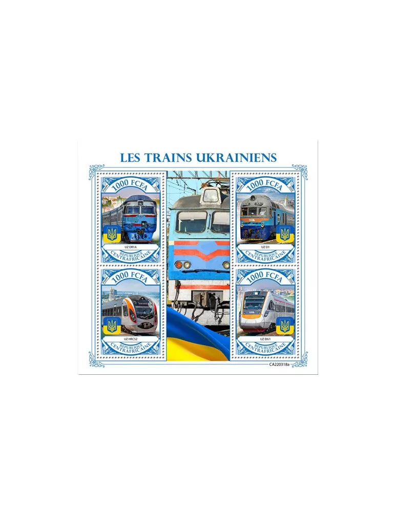 n° 9169/9172 - Timbre CENTRAFRIQUE Poste