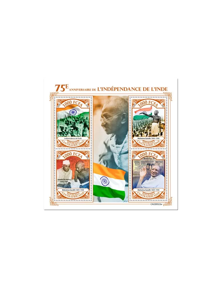 n° 9185/9188 - Timbre CENTRAFRIQUE Poste