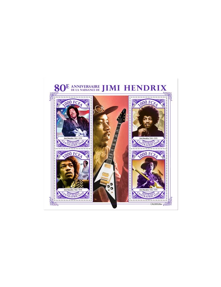 n° 9201/9204 - Timbre CENTRAFRIQUE Poste