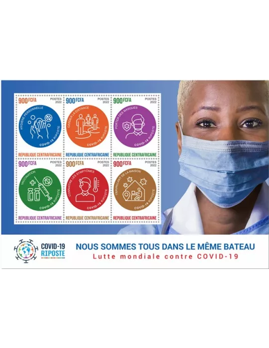 n° 9254/9259 - Timbre CENTRAFRIQUE Poste