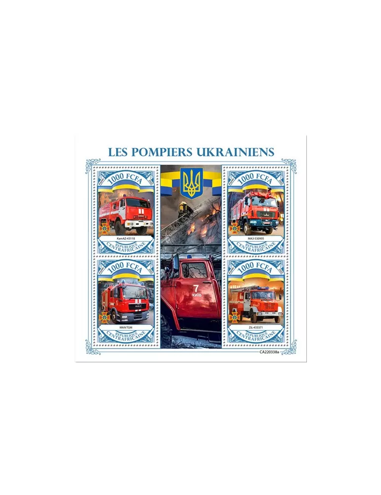 n° 9260 - Timbre CENTRAFRIQUE Poste