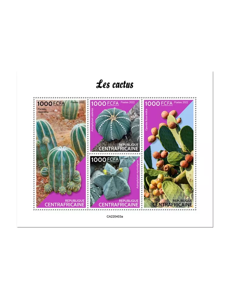 n° 9280/9283 - Timbre CENTRAFRIQUE Poste