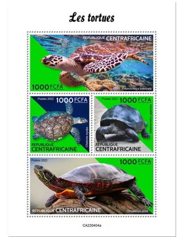 n° 9284/9287 - Timbre CENTRAFRIQUE Poste