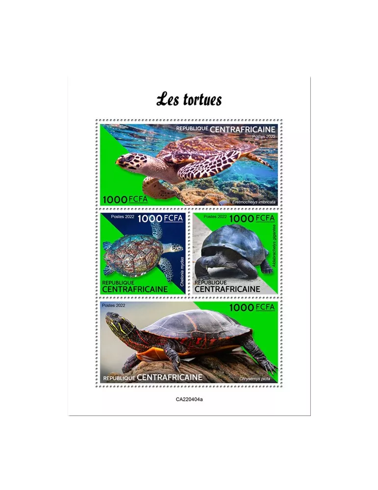 n° 9284/9287 - Timbre CENTRAFRIQUE Poste